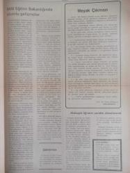 Ülkü Bir Ülkücü Öğretmenler Derneği Aylık Yayın Organı Dergisi - Eylül - Sayı:3 - Türk Öğretmeninin Görevi Milletinin İsteklerini Yerine Getirmektir - Ülkücü Derneklerde Müşterek Gayeler - Ders Yılı Başlarken - İbrahim Atalay - Şube Sayımız 268'e Ulaşmıştır - Milli Eğitim Bakanlığında Olumlu Gelişmeler - Meyak Çıkmazı - Mektupla Öğretim Yeniden Düzenlenecek - Sana Benim Gözümle Bamayanın - Yalçın Gökhan - Türk Öğretmeninin Görevi - Ülkücü Derneklerde Müşterek fotoğraf ve haberi - Tam Takım Dergi