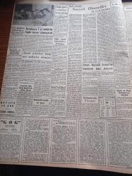 Yeni İstanbul Gazetesi - 10 Nisan 1956 - Remington Rand Daktilo - İstanbul'daki Peyk Diplomatları Hakkında Mültecilerin Şikayetleri - Adnan Menderes Tarsus Ve Mersin'de De Muhalefeti Şiddetle İtham Etti - Mısır Komandoları İsrail Toprağında - Cezayir'de Katliam Ve Sabotaj - Adnan Menderes Tarsus Ve Mersin'de Muhalefeti Şiddetle İtham Etti - Teknik Ziraat Kongresi Açıldı - Gog Yazan Giovanni Papini Yazı Dizisi - Fransa'da Ölen Galip Ceylani'nin Miras Davası - Sümer Ve Melek Sinemalarının Tahliyesi - Kruşçev Ve Bulganin'in Hayret Uyandıran Talebi - Stalin'in Kızı Moskova'dan Bırakılmıyor - Şair Behçet Kemal Çağların Konferansı - Eisenhower'in Barış Politikası Ve NATO - Edinburgh Dükü'ne Yol Gösteren Hayalet - Amerika'da Uçaklara Periskop Takılacak - Vasco De Gamalılar Fenerbahçe'yi Beğendiler - Basri Dirimlili - Voleybol Dünya Şampiyonası - Amerikan Basketbolcuları Olimpiyad'a Hazırlanıyor