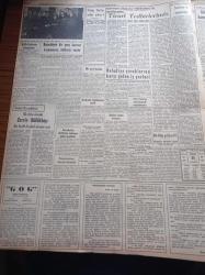 Yeni İstanbul Gazetesi - 11 Nisan 1956 - Remington Rand - Başvekil Adnan Menderes Muhalefet Ve Gazeteler Kızıllara Cesaret Verdi - Osman Bölükbaşı Başvekil Adnan Menderes'e Dün Kalecik'te Cevap Verdi - Sarışın Gelin Grace Kelly Avrupa Yolunda - Birecik Köprüsü Açıldı - 23 Köylü Kadının Basın Toplantısı - İlk Defa Olarak Zerrin Bölükbaşı Bir Ferdi Heykel Sergisi Açtı - Kaynaşan Milletler Arap Âlemi Yazı - Hollywood'un Tanınmış Yıldızlarından Jayne Mansfield - Mısır Komandoları İsrail Topraklarında - Türkiye İş Bankası - Karadeniz Tütün Piyasası - Fuhuş Ve Kumarla Savaş - Avustralya'da Chrysler Fabrikası - Sinema Yıldızı Zsa Zsa Gabor Evlenemedi - Bir Norveç Hikayesi Baba - Vasco De Gama Bugün Galatasaray İle Karşılaşıyor - Davis Kupasında Hollanda İle Karşılacağız - Macar Milli Güreşçileri Bugün Uçakla Geliyor