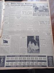 Yeni İstanbul Gazetesi - 11 Nisan 1956 - Remington Rand - Başvekil Adnan Menderes Muhalefet Ve Gazeteler Kızıllara Cesaret Verdi - Osman Bölükbaşı Başvekil Adnan Menderes'e Dün Kalecik'te Cevap Verdi - Sarışın Gelin Grace Kelly Avrupa Yolunda - Birecik Köprüsü Açıldı - 23 Köylü Kadının Basın Toplantısı - İlk Defa Olarak Zerrin Bölükbaşı Bir Ferdi Heykel Sergisi Açtı - Kaynaşan Milletler Arap Âlemi Yazı - Hollywood'un Tanınmış Yıldızlarından Jayne Mansfield - Mısır Komandoları İsrail Topraklarında - Türkiye İş Bankası - Karadeniz Tütün Piyasası - Fuhuş Ve Kumarla Savaş - Avustralya'da Chrysler Fabrikası - Sinema Yıldızı Zsa Zsa Gabor Evlenemedi - Bir Norveç Hikayesi Baba - Vasco De Gama Bugün Galatasaray İle Karşılaşıyor - Davis Kupasında Hollanda İle Karşılacağız - Macar Milli Güreşçileri Bugün Uçakla Geliyor