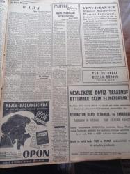 Yeni İstanbul Gazetesi - 11 Nisan 1956 - Remington Rand - Başvekil Adnan Menderes Muhalefet Ve Gazeteler Kızıllara Cesaret Verdi - Osman Bölükbaşı Başvekil Adnan Menderes'e Dün Kalecik'te Cevap Verdi - Sarışın Gelin Grace Kelly Avrupa Yolunda - Birecik Köprüsü Açıldı - 23 Köylü Kadının Basın Toplantısı - İlk Defa Olarak Zerrin Bölükbaşı Bir Ferdi Heykel Sergisi Açtı - Kaynaşan Milletler Arap Âlemi Yazı - Hollywood'un Tanınmış Yıldızlarından Jayne Mansfield - Mısır Komandoları İsrail Topraklarında - Türkiye İş Bankası - Karadeniz Tütün Piyasası - Fuhuş Ve Kumarla Savaş - Avustralya'da Chrysler Fabrikası - Sinema Yıldızı Zsa Zsa Gabor Evlenemedi - Bir Norveç Hikayesi Baba - Vasco De Gama Bugün Galatasaray İle Karşılaşıyor - Davis Kupasında Hollanda İle Karşılacağız - Macar Milli Güreşçileri Bugün Uçakla Geliyor