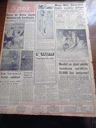 Yeni İstanbul Gazetesi - 11 Nisan 1956 - Remington Rand - Başvekil Adnan Menderes Muhalefet Ve Gazeteler Kızıllara Cesaret Verdi - Osman Bölükbaşı Başvekil Adnan Menderes'e Dün Kalecik'te Cevap Verdi - Sarışın Gelin Grace Kelly Avrupa Yolunda - Birecik Köprüsü Açıldı - 23 Köylü Kadının Basın Toplantısı - İlk Defa Olarak Zerrin Bölükbaşı Bir Ferdi Heykel Sergisi Açtı - Kaynaşan Milletler Arap Âlemi Yazı - Hollywood'un Tanınmış Yıldızlarından Jayne Mansfield - Mısır Komandoları İsrail Topraklarında - Türkiye İş Bankası - Karadeniz Tütün Piyasası - Fuhuş Ve Kumarla Savaş - Avustralya'da Chrysler Fabrikası - Sinema Yıldızı Zsa Zsa Gabor Evlenemedi - Bir Norveç Hikayesi Baba - Vasco De Gama Bugün Galatasaray İle Karşılaşıyor - Davis Kupasında Hollanda İle Karşılacağız - Macar Milli Güreşçileri Bugün Uçakla Geliyor