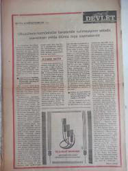 Devlet Milliyetçi Siyasi Haftalık Gazetesi - 27 Ekim 1975 - Sayı:312 - Anarşistlerin Türk Devletine Saldırısı Cevapsız Bırakılmamalıdır - Viyana ve Paris Büyükelçilerimizin Hunharca Şehit Edilmeleri Büyük Nefretle Karşılandı - Türk Devleti'ne Yapılan Saldırılar Karşılıksız Bırakılmamalıdır - Seçim Sonuçları Üzerine - Nuri Gürgür - Ecevit Safranbolu'da Soru Soran Genci CHP Militanlarına Verdiği Emirle Dövdürdü - Antalya Büyük Ülkü Derneği Beraat Etti - AP ve Seçimler - CHP Sabotajcıların Suç Ortağıdır - Ahmet Rıfat - Yumuşama Politikası Kimin İşine Yarıyor? - Erdal Altay Balkanlı - CHP'li Dalokay'dan Hesap Sorulmalıdır - Ülkücü Faaliyetlerden Özetlersek - İspanya'dan Öğüt Alanlar - İdeal Buhranı ve Milliyetçilik - Mehmet Ulaş - Antalya Büyük Ülkü Beytüşşebap Olayı - Ülkücülerin Komünistler Karşısında Ezilmeyişinin Sebebi, İnandıkları Yolda Ölümü Hiçe Saymalarıdır fotoğraf ve haberi - Tam Takım Gazete