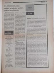 Devlet Milliyetçi Siyasi Haftalık Gazetesi - 19 Ocak 1976  Sayı:324 - Yunus Ceylan için Onbinler Yürüdü - Türk İşçisi DİSK ve CHP'nin Oyunlarını Bozacaktır - Elbette CHP Nesillerin Celladıdır - Nuri Gürgür - Bu Devlet Sahipsiz midir? - Ergenekon Mektupları - Cezmi Kırımlıoğlu - Osman Albayrak - Yılan Hikayesi - 141-142 - Ülkü Yolunda - Bir Şehidin Hatırlattıkları - Ahmet Rıfat - Feryat Fonometresi - Erdal Altay Balkanlı - Anarşi Besni'de CHP Töb-Der İşbirliği ile Yürütülüyor - Tanpınar ve Şiiri - Ali Nalili Erdem'in Sert Cevabı - Hacıvattepe Vak'ası - Evliya Çelebi - Seyyah-ı Fakir - Osman Albayrak ODTÜ'deki - Ali Naili Erdem - Demokrat Parti Yöneticileri CHP Mektebinin Yetiştirdiği Siyasetçilerdir - CHP'li Senatör Okul Basan Anarsistleri Polisten Kaçırdı fotoğraf ve haberi - Tam Takım Gazete