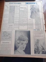 Yeni İstanbul Gazetesi - 11 Mart 1956 - Habib Edib Törehan - Profesör Doktor Yavuz Abadan - İngiltere Başvekili Sir Anthony Eden'in Politikası Tenkid Ediliyor - Profesör Feyyaz Gürsan'ın Katili Mehmet Taşkesen Dün Teslim Oldu - Başpiskopos Makarios'un Sürgün Edilmesi Üzerine İngiliz Yunan Münasebetleri Tehlikeli Bir Safhaya Giriyor - İngiltere Hariciye  Nazırı Lloyd Bugün Geliyor - Ödemiş Ve Bergamada Altın Ve Volfram Madenleri - Hürriyet Partisi Başvekil Adnan Menderes'in İzmir Nutkunu Cevaplandırdı - Gog Yazan Giovanni Papini Yazı Dizisi - Amerikan 6. Filo Kumandanı Amiral Ofstie Şehrimizde - 17 Yaşındaki Claudine Riowai 1956 Paris Kraliçesi Seçilmiştir - Umumi Türk Tarihi Profesörü Zeki Velidi Togan - Halk Eğitim Merkezi Nasıl Çalışıyor - Film Yıldızı Neriman Köksal Diyor Ki En İyi Temizleyen Sabun Puro - Fenerbahçeliler Kadıköyspor'u Yeni Sayı Rekoru İle Yendiler - Beşiktaş - Radyo - Moda - Necla Seyhun