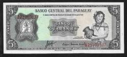 ** PARAGUAY ( 5 * GUARANİES ) 1952 ( 1963 ) ÇİL