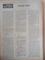 Devlet Milliyetçi Siyasi Haftalık Gazetesi - 18 Ekim 1976 - Sayı:363 - Seçimlerde, Töb-Der'i Yumuşatabilmek İçin, AP, TÖB-DER İşbirliği Başladı - Kooperatifçilerin Karşılaştıkları Güçlükleri Çekinmeden Yazmak Vazifemizdir - Sadık Cemile - ODTÜ'nin Dünü, Bugünü ve Yarını - Osman Çakır - İade Gerekçesindeki Sözü Acaba Kendi İdeolojik Görüşünü mü Açıklıyor? - Arada Bir Sohbet - Bunalım Üzerine - Ahmet Arvasi - Felsefi Doktrinler - Süleyman Hayri Bolay - Türk Milliyetçiliği Fikir Sistemi - Ayhan Tuğcugil - Millet Nedir? Tariflerde Hangisini Esas Almalıyız? - Milli Eğitimde Yeni Bir Üstündağ Devri Mi? - Komünizm, İnsan İdrakinin Hudlarını Zorlamaktadır - Aleksander Soljenistin - Okumayı Bilmek - Alper Aksoy - Ayşen Tuğba - Milli Eğitim Bakanlığında Yeni Gelişmeler fotoğraf ve haberi - Tam Takım Gazete