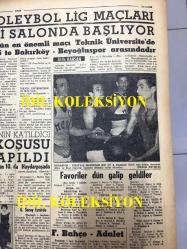 GÜNLÜK SPOR GAZETESİ - 23 KASIM 1958 - FENERBAHÇE, ADALET'İ GÜÇLÜKLE 1-0 YENEBİLDİ, TEK GOLÜ LEFTER KAYDETTİ - BEŞİKTAŞ - VEFA MAÇI - REAL MADRİD DÜNYANIN EN BÜYÜK TAKIMIDIR - REBİİ ERKAL İSTİFA ETTİ - GALATASARAY 2 - 1 ALTAY - MUVAKKAR EKREM TALU - NEJAT ALTAV - VELİ AKBAŞLI - ALTAY YENİ BİR İTALYAN ANTRENÖRÜ GETİRİYOR - ÇAVLI ÇULFAZ - DOĞUBANK - ÖMER İŞCAN - FARUK ARABOĞLU - KIZ OKULLARI İLK KIR KOŞUSU - AMATÖR KÜME MAÇLARI - ATİLLA KARSAN - RİAL - PERTEV TUNASELİ - TÜRK TİCARET BANKASI