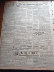 Vatan Gazetesi - 24 Eylül 1949 - Ahmet Emin Yalman - Rusya'da Bir Atom İnfilakı Oldu - Amerika Ayanında Yeni Askeri Yardım Teklifi Kabul Edildi - Birleşmiş Milletler'de Vişinski Büyükleri Barışa Davet Etti - İngiliz Vampir Tepkili Uçak Filosu Şehrimizde - Enver Hocanın Tasfiyesi Hazırlıkları - Hür Arnavut Komitesi - Hac Niyetiyle Hac Yoluna - Cumhurbaşkanı İsmet İnönü - Berlin Oteli Yazan Vicki Baum Yazı Dizisi - Doktor İlhami Masar - Marshall Planı Paraları Nerelerde Kullanılacak - Nuh'un Gemisi Peşinde Yazı Dizisi - Suriye Muhteliti Dün Geldi Galatasaray İle Karşılaşacak - Barbaros Kupası Yüzme Yarışları - Galatasaray Basketbol Takımı İran'a Çağırıldı - Hasan Kolonyası Losyonları Parfümleri - Tungsram Ampul -  Çapamarka - Derman Ağrı Kesici - Şehir Dram Tiyatrosunda Faust - Muhsin Ertuğrul - Vasfi Rıza Zobu