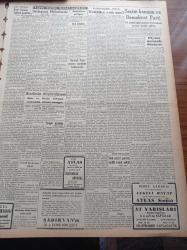 Vatan Gazetesi - 24 Eylül 1949 - Ahmet Emin Yalman - Rusya'da Bir Atom İnfilakı Oldu - Amerika Ayanında Yeni Askeri Yardım Teklifi Kabul Edildi - Birleşmiş Milletler'de Vişinski Büyükleri Barışa Davet Etti - İngiliz Vampir Tepkili Uçak Filosu Şehrimizde - Enver Hocanın Tasfiyesi Hazırlıkları - Hür Arnavut Komitesi - Hac Niyetiyle Hac Yoluna - Cumhurbaşkanı İsmet İnönü - Berlin Oteli Yazan Vicki Baum Yazı Dizisi - Doktor İlhami Masar - Marshall Planı Paraları Nerelerde Kullanılacak - Nuh'un Gemisi Peşinde Yazı Dizisi - Suriye Muhteliti Dün Geldi Galatasaray İle Karşılaşacak - Barbaros Kupası Yüzme Yarışları - Galatasaray Basketbol Takımı İran'a Çağırıldı - Hasan Kolonyası Losyonları Parfümleri - Tungsram Ampul -  Çapamarka - Derman Ağrı Kesici - Şehir Dram Tiyatrosunda Faust - Muhsin Ertuğrul - Vasfi Rıza Zobu