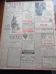 Vatan Gazetesi - 24 Eylül 1949 - Ahmet Emin Yalman - Rusya'da Bir Atom İnfilakı Oldu - Amerika Ayanında Yeni Askeri Yardım Teklifi Kabul Edildi - Birleşmiş Milletler'de Vişinski Büyükleri Barışa Davet Etti - İngiliz Vampir Tepkili Uçak Filosu Şehrimizde - Enver Hocanın Tasfiyesi Hazırlıkları - Hür Arnavut Komitesi - Hac Niyetiyle Hac Yoluna - Cumhurbaşkanı İsmet İnönü - Berlin Oteli Yazan Vicki Baum Yazı Dizisi - Doktor İlhami Masar - Marshall Planı Paraları Nerelerde Kullanılacak - Nuh'un Gemisi Peşinde Yazı Dizisi - Suriye Muhteliti Dün Geldi Galatasaray İle Karşılaşacak - Barbaros Kupası Yüzme Yarışları - Galatasaray Basketbol Takımı İran'a Çağırıldı - Hasan Kolonyası Losyonları Parfümleri - Tungsram Ampul -  Çapamarka - Derman Ağrı Kesici - Şehir Dram Tiyatrosunda Faust - Muhsin Ertuğrul - Vasfi Rıza Zobu