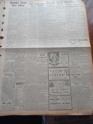 Vatan Gazetesi - 28 Eylül 1949 - Ahmet Emin Yalman - Atom Bombası Meselesi Avam Kamerasında - Eisenhower'den Kara Efeye Mektup - Çin Rusya'yı Birleşmiş Milletlere Şikayet Etti - Hindistan'ın İlk Türk Büyükelçisi Divan Şaman Lall Gidiyor - Sterlin Devalüasyonunun Sebep Ve Neticeleri - Berlin Oteli Yazan Vicki Baum Yazı Dizisi - Beşiktaş Suriye Muhteliti Maçı - Demokrat Parti Balat Ocağının Senelik Kongresi - Mübarek Kurban Bayramı - Ermeni Ruhanileri Arasındaki İhtilaf - Devlet Bakanı Cemil Sait Barlas - Van'da 33 Vatandaşı Kurşuna Dizmekten Mesul Görülenlerin Muhakemesine Bugün De Devam Edilmiştir - Şekerci Ali Muhiddin Hacı Bekir - Beykoz Kundura Fabrikası - Sümerbank - Sheaffers'in Yeni Touch Down Dolma Kalemi - Good Year - Lili Yumakları - Ronson Çakmak - Radyolin Diş Macunu