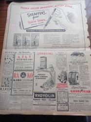 Vatan Gazetesi - 28 Eylül 1949 - Ahmet Emin Yalman - Atom Bombası Meselesi Avam Kamerasında - Eisenhower'den Kara Efeye Mektup - Çin Rusya'yı Birleşmiş Milletlere Şikayet Etti - Hindistan'ın İlk Türk Büyükelçisi Divan Şaman Lall Gidiyor - Sterlin Devalüasyonunun Sebep Ve Neticeleri - Berlin Oteli Yazan Vicki Baum Yazı Dizisi - Beşiktaş Suriye Muhteliti Maçı - Demokrat Parti Balat Ocağının Senelik Kongresi - Mübarek Kurban Bayramı - Ermeni Ruhanileri Arasındaki İhtilaf - Devlet Bakanı Cemil Sait Barlas - Van'da 33 Vatandaşı Kurşuna Dizmekten Mesul Görülenlerin Muhakemesine Bugün De Devam Edilmiştir - Şekerci Ali Muhiddin Hacı Bekir - Beykoz Kundura Fabrikası - Sümerbank - Sheaffers'in Yeni Touch Down Dolma Kalemi - Good Year - Lili Yumakları - Ronson Çakmak - Radyolin Diş Macunu