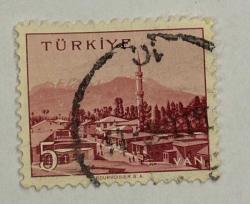 Mektup Zarfından Kesilmiş  / Postadan Geçmiş Pul Filateli -  Damgalı - TÜRKİYE VAN - 5 PARA - Türkiye Cumhuriyeti