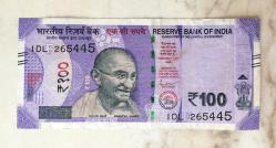 Hindistan 100 Rupi 2021 Gandi Portreli