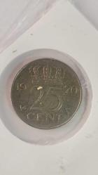HOLLANDA 1970 25 CENT