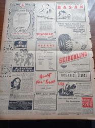 Vatan Gazetesi - 29 Eylül 1949 - Churchill İngiltere'de Yeni Seçim İstedi - İstifa Eden Hukuk Fakültesi Dekanı Profesör Naili Kubalı - Seçim Kanunu İlmi Heyetindeki İhtilaf - Çalışma Bakanı Sadi Irmak - Lütfi Kırdar - İngiliz Saylavları Truman'ın Stalin'le Görüşmesini İstiyor - Behçet Uz - Yugoslavya Diktatörü Tito Rusya'nın Kötü Niyetini Açıkladı - Berlin Oteli Yazan Vicki Baum Yazı Dizisi - Celal Bayar Ve Adnan Menderes Mudanyaya Gidiyor - Marshall Planı Masrafları - Kendini İbrahim Peygamber Sanan Deli - Doçent Nusret Sungu'yu Kaybettik - Taksim Sineması -  Nubar Terziyan - Hamiyet Yüceses - Fenerbahçee Suriye Maçı Yapılamadı - Suriye Beşiktaş Karşılaşması - Albayrak Hububat Unları - Beykoz Kundura Fabrikası - Tungsram Ampül - Seiberling Lastikleri