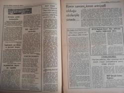Devlet Milliyetçi Siyasi Haftalık Gazetesi - 31 Mayıs 1976 - Sayı:343 - Sağ Düşünce Komünist ve Bölücülerin Oyununa Gelmeyecektir - Milletten Devlet'e  Tapulamada Yan Ödeme ve Harcırah Konusu - Kimin Samimi, Kimin Art Niyetli Olduğu Sözleriyle Ortada - Ülkücülere Yenilen Sol, Sağ Cepheye Nifak Sokuyor - İhsan Karaçam - Ülkü Yolunda - Bilge Erdem - Feth-i Mübin Aşkına - Cezmi Kırımlıoğlu - Felsefi Doktrinler - Süleyman Hayri Bolay - Alparslan Türkeş - İlkokulda Suç ve Ceza - Yüksel Onaçan - Kerkük'ten İntibalar - Burhanettin Özbilici - Ahmet araca - Azerbaycan Komünist Partisi Başkanının Korkunç İfşaatı - Sosyal ve Kültürel Faaliyetler - Ortak Pazar ve Türkiye - Nuri Gürgür - Dış Ödemeler Dengemiz Geçiş Dönemi Boyunca Devamlı Aleyhimize Bozuldu fotoğraf ve haberi - Tam Takım Gazete