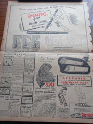 Vatan Gazetesi - 20 Eylül 1949 - Onbeş Devlet Parasını Düşürdü - Sterlinin Düşürülmesi Para Piyasasını Sarstı - Maliye Bakanı İsmail Rüştü Aksal'ın Beyanatı - Mareşal Tito Trieste'yi İtalya'ya Verecekmiş - Sabahattin Ali Davası - Aziz Nesin Kayboldu Polis Tarafından Aranıyor - Seçim Kanunu Çalışmaları - Celal Bayar - Nihat Erim Türkiye Küçük Bir Amerika Olacak - Berlin Oteli Yazan Vicki Baum Yazı Dizisi - Denizyolları Hac Seferinden Zarar Ediyor - Filistin Uzlaştırma Komisyonu Newyork'ta Toplanıyor - Frankenstein Sümer Sinemasında - İnci Sineması - Beşiktaş İlçe Seçim Kurulu Başkanlığı - Milletvekili Seçimleri - Arı Pirinç Unu - Bulmaca - Radyo - Dentol Diş Macunu - Sheaffers'in Yeni Touch Down Dolma Kalemi
