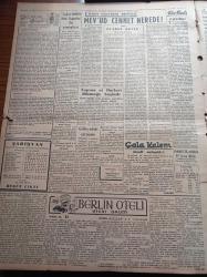 Vatan Gazetesi - 2 Eylül 1949 - Marshall Planı Hakkında Beklenmedik Rapor - Amerikan Başkanı Truman'ın 2. Cihan Harbinin Yıldönümü Dolayısıyla Beyanatı- İstanbul Valisi Lütfü Kırdar - Celal Bayar'ın Yarın Söyleyeceği Nutuk - Başbakan Şemsettin Günaltay'ın Nutukları - İstanbul Radyosu Neşriyata Başladı - Berlin Oteli Vicki Baum Yazı Dizisi - Mev'ud Cennet Nerede - Feridun Fazıl Tülbentçi - Bakırköy'de Bir Hayvan Sergisi Açılıyor - Kasım Gülek - Ankara'da Tenis Birincilikleri Başladı - Fenerbahçe Ankara'ya Gitti - Sterlin Dolar Rekabeti Arttı - Dörtler Turnuvası - Arı Pirinç Unu - Bursa Pazarı Hasan Hüsnü Mahdumu Nazmi Sipahioğlu