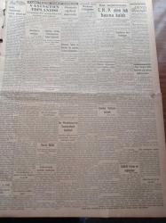 Vatan Gazetesi - 2 Eylül 1949 - Marshall Planı Hakkında Beklenmedik Rapor - Amerikan Başkanı Truman'ın 2. Cihan Harbinin Yıldönümü Dolayısıyla Beyanatı- İstanbul Valisi Lütfü Kırdar - Celal Bayar'ın Yarın Söyleyeceği Nutuk - Başbakan Şemsettin Günaltay'ın Nutukları - İstanbul Radyosu Neşriyata Başladı - Berlin Oteli Vicki Baum Yazı Dizisi - Mev'ud Cennet Nerede - Feridun Fazıl Tülbentçi - Bakırköy'de Bir Hayvan Sergisi Açılıyor - Kasım Gülek - Ankara'da Tenis Birincilikleri Başladı - Fenerbahçe Ankara'ya Gitti - Sterlin Dolar Rekabeti Arttı - Dörtler Turnuvası - Arı Pirinç Unu - Bursa Pazarı Hasan Hüsnü Mahdumu Nazmi Sipahioğlu