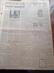 Vatan Gazetesi - 2 Eylül 1949 - Marshall Planı Hakkında Beklenmedik Rapor - Amerikan Başkanı Truman'ın 2. Cihan Harbinin Yıldönümü Dolayısıyla Beyanatı- İstanbul Valisi Lütfü Kırdar - Celal Bayar'ın Yarın Söyleyeceği Nutuk - Başbakan Şemsettin Günaltay'ın Nutukları - İstanbul Radyosu Neşriyata Başladı - Berlin Oteli Vicki Baum Yazı Dizisi - Mev'ud Cennet Nerede - Feridun Fazıl Tülbentçi - Bakırköy'de Bir Hayvan Sergisi Açılıyor - Kasım Gülek - Ankara'da Tenis Birincilikleri Başladı - Fenerbahçe Ankara'ya Gitti - Sterlin Dolar Rekabeti Arttı - Dörtler Turnuvası - Arı Pirinç Unu - Bursa Pazarı Hasan Hüsnü Mahdumu Nazmi Sipahioğlu