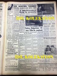 GÜNLÜK SPOR GAZETESİ - 3 ARALIK 1958 - TÜRKİYE - BULGARİSTAN MİLLİ MAÇI - PALMEIROS VE WIENER SPORT GELİYORLAR - MUVAKKAR EKREM TALU - TÜRKİYE, POLONYA BASKETBOL MAÇI - REMONDINI BİR AY İZİN ALDI - HASAN PAŞA FIRINI LALELİ - YILIN 5 SPORCUSU - İSLAM ÇUPİ - REŞAT ERTE - SUAT YILDIRIM - ÇAVLI ÇULFAZ - OKUL YURTLARINDAN, İSTANBUL KIZ LİSESİ - MURAT ERSİN - TÜRK TİCARET BANKASI