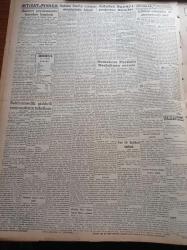 Vatan Gazetesi - 8 Eylül 1949 - Demokrat Parti'nin Başbakan Şemsettin Günaltay'a Cevabı - Adnan Menderes - Celal Bayar - Yeni Bir Senirkent Hadisesi - İsmet İnönü Mareşal Fevzi Çakmak'ı Ziyarete Gitti - Lütfi Kırdar - Adalet Sarayı Projesine İtiraz - Habeşistan Mareşal Badoglio  İle Graziani'yi İtalya'dan İstedi - Berlin Oteli Yazan Vicki Baum Yazı Dizisi - Rüştü Diktürk Tahliye Edildi - Feridun Fazıl Tülbentçi - Bernard Shaw - İkinci Büyük Hidroelektrik Tesisatı - Nuh'un Gemisi Ağrı'da Değil Cudi Dağı'ndaymış - Hitler Rusya'yı İstilaya Nasıl Karar Vermişti - Mussolini- Dentol Antiseptik Diş Macunu - Derman Ağrı Kesici - Hasan Kolonyası Losyonları Parfümleri - Droja Briyantini - Seiberling Kamyon Lastikleri - Şişli Terakki Lisesi - Devakin