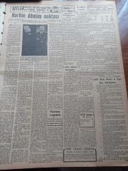 Vatan Gazetesi - 8 Eylül 1949 - Demokrat Parti'nin Başbakan Şemsettin Günaltay'a Cevabı - Adnan Menderes - Celal Bayar - Yeni Bir Senirkent Hadisesi - İsmet İnönü Mareşal Fevzi Çakmak'ı Ziyarete Gitti - Lütfi Kırdar - Adalet Sarayı Projesine İtiraz - Habeşistan Mareşal Badoglio  İle Graziani'yi İtalya'dan İstedi - Berlin Oteli Yazan Vicki Baum Yazı Dizisi - Rüştü Diktürk Tahliye Edildi - Feridun Fazıl Tülbentçi - Bernard Shaw - İkinci Büyük Hidroelektrik Tesisatı - Nuh'un Gemisi Ağrı'da Değil Cudi Dağı'ndaymış - Hitler Rusya'yı İstilaya Nasıl Karar Vermişti - Mussolini- Dentol Antiseptik Diş Macunu - Derman Ağrı Kesici - Hasan Kolonyası Losyonları Parfümleri - Droja Briyantini - Seiberling Kamyon Lastikleri - Şişli Terakki Lisesi - Devakin