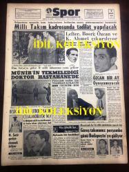 GÜNLÜK SPOR GAZETESİ - 9 ARALIK 1958 - BULGARİSTAN MAÇI SONRASINDA TÜRKİYE MİLLİ TAKIM KADROSUNDA TADİLAT YAPILACAK - LEFTER, BASRİ, ÖZCAN VE K. AHMET ÇIKARILIYOR - MÜNİR'İN TEKMELEDİĞİ DOKTOR HASTANEDE - N. SOTIR GERİYE DÖNMEK İSTİYOR - MUVAKKAR EKREM TALU - AHMET BİLEK, GREKOCU - BEŞİKTAŞ BAZI FUTBOLCULARINI CEZALANDIRIYOR MU? - ATİLLA KARSAN - YAPI KREDİ BANKASI REKLAMI - SİNEMA, FİLM VE TİYATRO SAYFASI - ABİDİN KAYA - ÇAVLI ÇULFAZ - İSLAM ÇUPİ - FAY TEMİZLEYİCİ REKLAMI, NECİP AKAR - KAYAK HAKEMİ VE ÖĞRETMENİ YETİŞTİRME KAMPI AÇILIYOR - TÜRK TİCARET BANKASI - TURGAY ŞEREN  20 ARALIK'TA İSTANBUL'A DÖNÜYOR