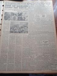 Vatan Gazetesi - 16 Eylül 1949 - Bulgarlar Bir Tebliğ Neşretti - Soğuk Harbe Son Verilecek - Ankara'da Alaka Uyandıran Dava - Güreşçi Ali Özdemir'in Beden Terbiyesi Genel Müdürlüğü Aleyhine Açtığı Davaya Bakıldı - Marshall Yardımı - Demokrat Parti Başkanı Celal Bayar Şahsiyat Çukuruna Düşmek İstemiyoruz - Almanya Rusya İle Dost Olamaz - Refah Şehitlerinin Yetimlerine Verilen Para İstirdat Ediliyor - Göynük Ormanı Cinayeti - Berlin Oteli Yazan Vicki Baum Yazı Dizisi - Bestekar Osman Nihad'ın Açtığı Dava - Gandi'nin Vaşingtonda Heykeli Dikiliyor - Yakup Kadri Karaosmanoğlu Dün Geldi - Nuh'un Gemisi Peşinde Yazı Dizisi - Ordu Futbol Takımı - Renan Fosforoğlu Tiyatrosu - Lig Maçları Fikstürü Değişmiyor - İsveç Volvo Kamyonları - Arı Pirinç Unu - Hasan Kolonyası Losyonları Parfümleri - Austin A 40 Pick Up - Otomatik Kadranlı Atea Telefonları - Mehmet Kavala - Veliefendi'de At Yarışları