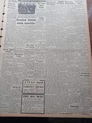 Vatan Gazetesi - 19 Eylül 1949 - İngiliz Lirasının Kıymeti Düşürüldü - 1 Sterling 2 Dolar 80 Sent - İtalyan Mektep Gemisi İstanbul'da - Demokrat Parti Eminönü Şeyh Mehmet Geylani Ocağı Kongresi - Yeni Seçim Kanunu - Fenerbahçe Altay'ı 9 0 Yendi - Beşiktaş Demirspor'u Yendi - Berlin Oteli Yazan Vicki Baum Yazı Dizisi - Atlantik Müdafaa Komitesi - Emir Sünusi Bingazi Başkanı - Çanakkalede Lise Açılıyor - Hessoline Yağlı Boya - Reosil Tablet Ve Şurup - Ağrı Efsanesi - Nuh'un Gemisi Peşinde Yazı Dizisi - Newyork'tan Kaliforniya'ya Bedava Seyahat Yazı Dizisi - Droja Briyantini - Yeni Universal Jeep - Good Year - Şekerci Ali Muhiddin Hacı Bekir - Tungsram Ampül - Poker Play Traşbıçağı