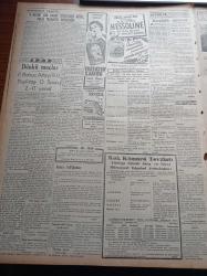 Vatan Gazetesi - 19 Eylül 1949 - İngiliz Lirasının Kıymeti Düşürüldü - 1 Sterling 2 Dolar 80 Sent - İtalyan Mektep Gemisi İstanbul'da - Demokrat Parti Eminönü Şeyh Mehmet Geylani Ocağı Kongresi - Yeni Seçim Kanunu - Fenerbahçe Altay'ı 9 0 Yendi - Beşiktaş Demirspor'u Yendi - Berlin Oteli Yazan Vicki Baum Yazı Dizisi - Atlantik Müdafaa Komitesi - Emir Sünusi Bingazi Başkanı - Çanakkalede Lise Açılıyor - Hessoline Yağlı Boya - Reosil Tablet Ve Şurup - Ağrı Efsanesi - Nuh'un Gemisi Peşinde Yazı Dizisi - Newyork'tan Kaliforniya'ya Bedava Seyahat Yazı Dizisi - Droja Briyantini - Yeni Universal Jeep - Good Year - Şekerci Ali Muhiddin Hacı Bekir - Tungsram Ampül - Poker Play Traşbıçağı