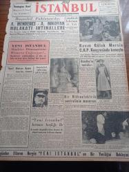 Yeni İstanbul Gazetesi - 19 Mart 1956 - Remington Rand Daktilo - Başvekil Adnan Menderes Pakistan'da - Komünist Führer Stalin - Kasım Gülek Mersin Cumhuriyet Halk Partisi Kongresinde Konuştu - Çanakkale Zaferinin 41. Yılı - İzmir'de Demokrat Parti Kongresine Vali Kemal Hadımlı'da Katıldı - Bir Hidroelektrik Santralinin Macerası - İstanbul Hamalları Spor Ve Sergi Sarayında Senelik Kongresini Yapmışlardır - Halide Edip Adıvar Pazartesi Konuşmaları - Öğretmen Okullarının 108. Kuruluş Yılı - Mustafa Muğlalı Meselesi Yine Ortaya Çıkıyor - Gog Yazan Giovanni Papini Yazı Dizisi - Esaret Kanunu Değiştiriliyor - Grace Kelly - Tarhan Toker- İran Uçak Alıyor - Dekan Sabri Ülgener - Atom Çekirdeklerine Işık Hızı Verebilen Alet - Galatasaray Ellinci Kuruluş Yılı Dün Bir Törenle Kutlandı - Fenerbahçe Dün İstanbulspor'u Net Bir Farkla Mağlup Etti - Beşiktaş İzmir'de Altay'ı Yendi - Deniz Harp Okulunun Yeni Spor Salonu