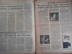 Devlet Milliyetçi Siyasi Haftalık Gazetesi - 31 Ocak 1977 - Sayı:738 - Komünist ve Bölücülerin Bir Haftalık Cinayet Bilançosu - Solun MEB'ndaki Huruç Harekatı ve Destekleyicileri - Mehmet Özkan - MHP Genel Başkan Yardımcısı Sazak: Erken Seçime Evet - Kurtuluş 9 Işıkçıların Hareketindedir - Dönmeler Değil de Türkler Yazarsa Ülkü Ocakları Tarihe Altın Harflerle Geçecektir - Nevzat Kösoğlu - Türkmen Düğünü ve Ali Yürük - Emine Işınsu - Alper aksoy - İş Başına - Dil Meseleleri ve Türk Dili - Devlet Destekleme Alımları Masraf İzahnamesi Çıkarılmalıdır - Sadık Cemile - Bilimsel Sosyalizm ve İlim - Ayhan Tuğcugil - Saldırı Başladı Bile - Mustafa Gümüş - Dil Meseleleri - Komünist ve Bölücüler - Milli Eğitim Bakanlığı ve Eğitim Enstitüleri - Abdülhadi Topallıoğlu fotoğraf ve haberi - Tam Takım Gazete