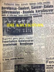 GÜNLÜK SPOR GAZETESİ - 27 EYLÜL 1958 - KADRİ AYTAÇ'A GÖRE GALATASARAY FENERBAHÇE MAÇI - KARAGÜMRÜK ADALET'LE BERABERE KALDI 0-0 - AYDOĞAN BECİT - TURGUT ATAKOL BAŞKAN SEÇİLDİ - BERLİN KARMASI ANKARA'DA - AYDOĞAN BECİT - GÜNGÖR ERDAL - SİNEMA, FİLM SAYFASI - ÇAVLI ÇULFAZ - MURAT ERSİN - NAZİF OTURGAN - TÜRKİYE PİRAT ŞAMPİYONASI BUGÜN BAŞLIYOR - FAY TEMİZLEYİCİ REKLAMI, NECİP AKAR
