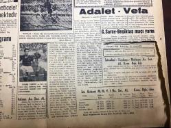 GÜNLÜK SPOR GAZETESİ - 20 EYLÜL 1958 - KARAGÜMRÜK, BEYOĞLUSPOR 3-2 - ADALET, VEFA'YA KARŞI ŞANSLIDIR - FENERBAHÇE BUGÜN BURSA'YA GİDİYOR - NAZİF OTURGAN, G. ÇIRAY BALKAN REKORU KIRDI - İSLAM ÇUPİ - NEJAT ALTAY - İHSAN BİRİCİK - SİNEMA, FİLM SAYFASI - ÇAVLI ÇULFAN - MURAT ERSİN - M. REŞİD. BAYBURD - MUVAKKAR EKREM TALU - ŞEREF SEVER - AT YARIŞLARI KOŞULARIN PROGRAMI - 1958 BALKAN ATLETİZM ŞAMPİYONASI