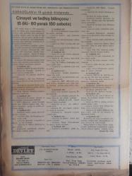 Devlet Milliyetçi Siyasi Haftalık Gazetesi - 4 Temmuz 1977 - Sayı:400 - Ecevit Hükümeti Geldiği Gibi Gitti - Türklüğün Sembolü Bozkurt'a Bile Tahammül Edemeyen Karaoğlan'ın ''Sınırsız Fikir Özgürlüğü'' Yalnız Çinci ve Rusçu Komünistler İçin Midir? - Yeni Döneme Girerken - Yoldaş Üstündağ - Korutürk'ün Yemeğinde Devlet Protokolü Çiğnendi mi? - İşgalci Kabinenin Marifetleri Hızla Artıyor - Rüşvetli Güven Oylaması - Karaoğlanı Ziyarete Zorlananlar ve Egemen Güçler Yargıtay Başkanı - Seçimlerden Önce: MHP'ye Karşı Alman Basını ve CHP İşbirliği - Köylülerin Ürünlerini Pazarlamak İçin Teşkilatlanmaları - Turan Aydın - Üç Parti Oturuma İştirak Etmeyince CHP'liler Kendileri Söyledi, Kendileri Dinledi - Konya Seçimlerine İtiraz Eden CHP Haksız Görüldü - Öyle Bir Hükümet Ki! - Oktay Oğuzhan - Karaoğlan ve TRT, Giriş İmtihanları Olaysız Geçti Dedi Ama - Ayhan Tuğcugil - CHP'liler Olaylar Azaldı Diyor Ama, Gerçekler Tam Tersini Söylüyor fotoğraf ve haberi - Tam Takım Gazete