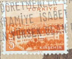 Mektup Zarfından Kesilmiş  / Postadan Geçmiş Pul Filateli - Damgalı - KIRŞEHİR, 5 PARA - Türkiye Cumhuriyeti