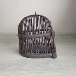 Antika - Osmanlı Dönemi El Yapımı Ahşap Keklik Kafesi