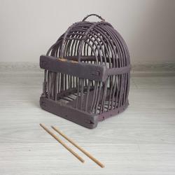 Antika - Osmanlı Dönemi El Yapımı Ahşap Keklik Kafesi