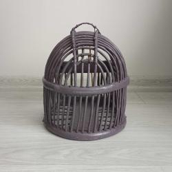 Antika - Osmanlı Dönemi El Yapımı Ahşap Keklik Kafesi