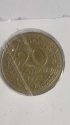 FRANSA 1995 20 CENTIMES