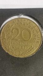 FRANSA 1983  20 CENTİMES