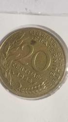 FRANSA 1988  20 CENTİMES