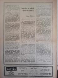 Devlet Milliyetçi Siyasi Haftalık Gazetesi - 20 Haziran 1977 - Sayı:399 - CHP'nin İktidarı İç Barışı Değil, İç Savaşı Davet Eder - Milliyetçi Hareket'in İki Büyük Siması İçin Mevlid Okutuldu - Dündar Taşer - Takma Sakal - Mehmet Özkan - Hükümeti Kim Kuracak? - Muzaffer Türkeş - CHP'nin Bam Teli ''Halklar'' ve Yeminli Propaganda - Üç Milyon Mükerrer Seçmen ve Komünistlerin Desteğindeki CHP - İç Barışa mı İç Savaşa mı Gideriz? - MHP Seçim Sonuçlarını Değerlendirmek Üzere Bir Komite Kurdu - Köklü Tedbir Üniversite Çoğaltmak mı? - Üniversiteye Olan Suni Rağbeti Azaltmak mı ? - Nizamettin Kazancı - Emine Işınsu - Milli Menfaatleri Kendi Öz Çıkarmın Üstünde Tutan Bir Kadronun İş Başına Geçmesi Gerekmektedir - Yavuz Cinbiş - MHP'nin 16 Milletvekili Ayran Şöleniyle Basına Tanıtıldı - CHP Kooperatiflerdeki Usulsüzlüklere Soruşturma Açtırmamıştır - Sadık Asilce - Komünist Silahlı Tedhiş Bütün Hızıyla Devam Ediyor - MHP Felaketzedelere Sahip Çıktı fotoğraf ve haberi - Tam Takım Gazete