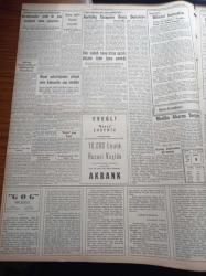 Yeni İstanbul Gazetesi - 8 Şubat 1956 - Fransız Başvekili Guy Mollet Cezayir Meselesini Halle Uğraşıyor - Amerikan Mali Müşavir Randall'ın Müphem Beyanatı - Makarios'un Kıbrıs'a Dair Teklifleri Ve Türk Görüşü - Reşad Nuri Darago - İstanbul Umum Kıraathaneci Kahveci İçkisiz Gazinocular Büfeciler Ve Müstahdemleri Derneği - Kurtuluş Savaşı'nın Deniz Destanları - Gog Yazan Giovanni Papini Yazı Dizisi - İstanbul Üniversitesi Edebiyat Fakültesindeki Profesör Arif Müfit Mansel - Gizli Vazife Aşk Ve Macera Romanı - Kıbrıs'taki Nümayişlerde Bir Rum Talebe Öldü - Milli Piyango - - General Motors Kumpanyası 1956 İmalat Programını Azalttı - İzmir Fuarı İçin Hazırlıklar - Televizyon Cihazlarının Satışı Artıyor - İstanbul Belediyesi Şehir Tiyatrosu - Doktor Bradshaw Kızıl Çin Hapishanelerinde Geçirdiği Macerayı Anlatıyor - Milli Futbolcular Ankara'ya Gidecekler - Şükrü Gülesin- Lefter Küçükandonyadis - Mithatpaşa Stadı - Remington Rand Daktilo - Opon Ağrı Kesici - Tokalon Krem