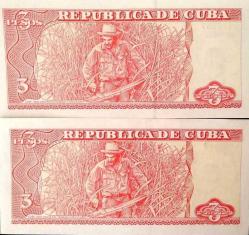 Küba 3 Pesos 2004 ve 2005 Çil - Che Guevara (D-49)