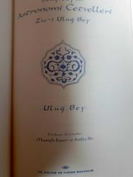 Uluğ Bey'in Astronomi Cetvelleri + Zic-i Uluğ Bey (2 Cilt Takım) Ciltli