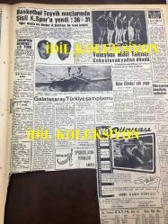 GÜNLÜK SPOR GAZETESİ - 15 EYLÜL 1958 - ÜÇ HAFTADAN BERİ GOL ATAMAYAN GALATASARAY, VEFA İLE YENİŞEMEDİ - FENERBAHÇE, HACETTEPE'Yİ DÜN AÇIK FARKLA YENDİ 4-1 - NECDET APAK SİGORTACILIK - SİNEMA, FİLM SAYFASI - MUVAKKAR EKREM TALU - TÜRK TİCARET BANKASI - MUVAKKAR EKREM TALU - KASIMPAŞA, BEŞİKTAŞ'I 2-0 YENDİ - KADIN DÜNYASI, SİNEMA, TİYATRO,  MAGAZİN, SPOR, SABRİ ÖZAKAR - AT YARIŞI KOŞULARI NETİCELERİ - HASAN PAŞA FIRINI LALELİ - BEYLERBEYİ 2 - 2 SÜLEYMANİYE - GALATASARAY, VEFA - NAZMİ BARİ
